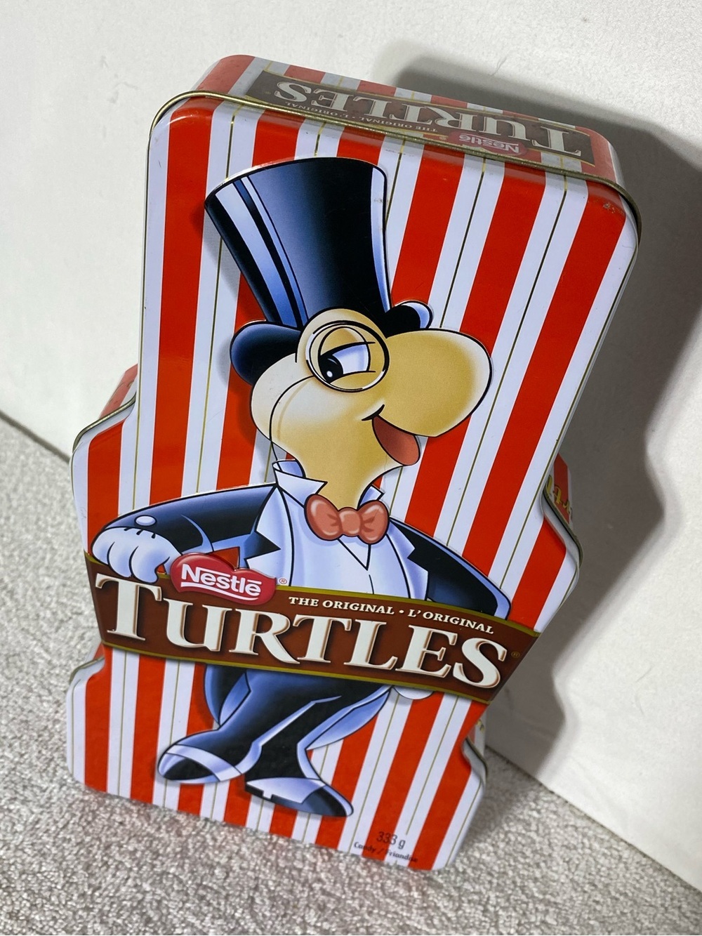 5/$35 Nestle Turtles Chocolate Character Shaped Empty Collectible Tin 333g